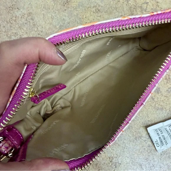 New Brahmin Daisy Peony pink purse - Picture 4 of 4